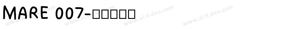 MARE 007字体转换